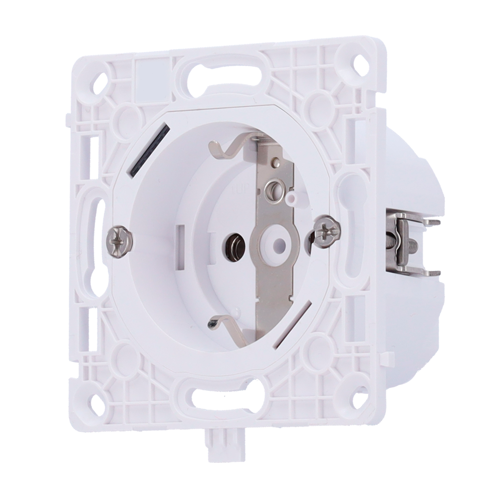 Relé para ficha inteligente tipo F - Sem fios 868 MHz Jeweller - Alcance de comunicação até 1100 m - Fonte de alimentação 230 V AC 50 Hz - Controlo através do telemóvel ou manualmente - Monitor de consumo de eletricidade