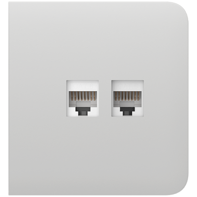 Tapa lateral para enchufe Ethernet - Compatible con AJ-OUTLETCORE-LAN-W - Requiere marco AJ-FRAME - Color blanco