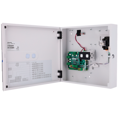 Controller di accesso - Scheda EM/MF e PIN - 50.000 utenti | 100.000 registri - 4 lettori per Wiegand | 8 lettori per OSDP - Relè per 4 porte - Connessione via Cloud | Uscite 12V