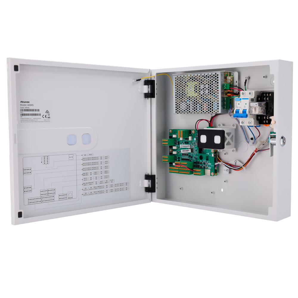 Controller di accesso - Scheda EM/MF e PIN - 50.000 utenti | 100.000 registri - 4 lettori per Wiegand | 8 lettori per OSDP - Relè per 4 porte | Alimentazione - Connessione via Cloud | Uscite 12V