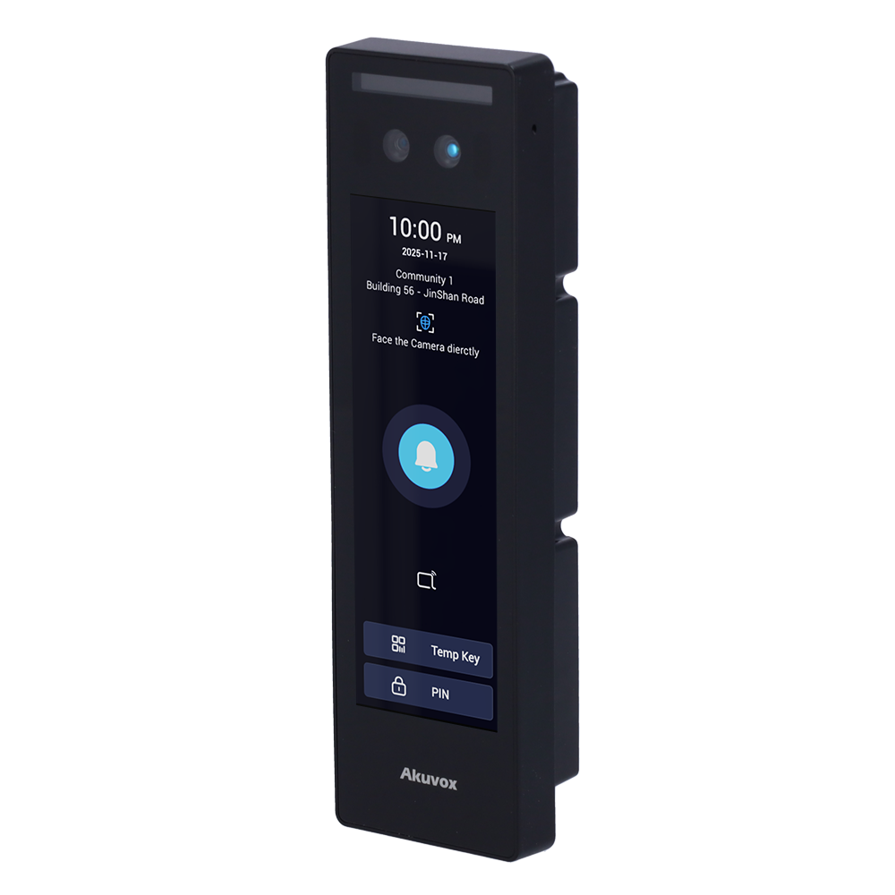 FENIVA | Controllo accessi IP65 IK07 - Riconoscimento facciale, scheda MF, NFC, BLE e QR | 2 relè - 5.000 utenti | 20.000 registri - Controller integrato | Wiegand e RS485 - 4.59" TFT touchscreen | TCP/IP e PoE - Connessione via Cloud | Uscita 12V