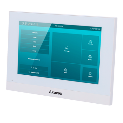 Monitor Linux para videoportero - Pantalla TFT de 7" - Audio bidireccional Crystal Clear - 2 hilos LP