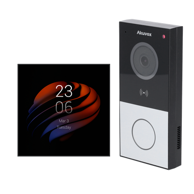 Kit di domotica e videocitofono Android - IP & WiFi | Postazione esterna e monitor - Audio bidirezionale | Bluetooth e ZigBee - Lettore MF
