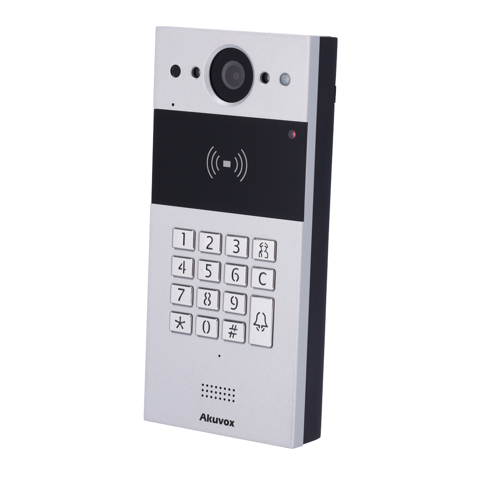 Videocitofono a 2 fili per montaggio in superficie - Telecamera 2 Mp | Audio bidirezionale - Apertura con scheda EM/MF