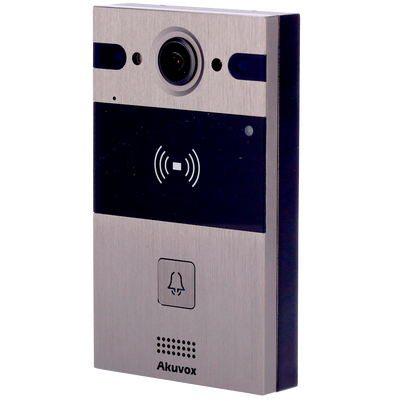 Videocitofono IP da parete - Telecamera 4 Mpx Grandangolo | Audio bidirezionale - Apertura tramite scheda EM/MF e NFC | 2 relè - PoE
