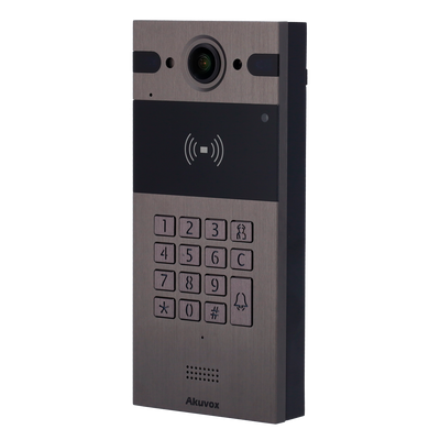 Videocitofono IP da parete - Telecamera 4 Mpx Grandangolo | Audio bidirezionale - Apertura con scheda EM/MF