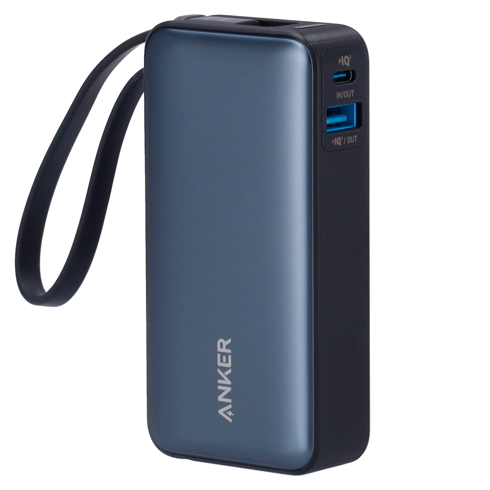 Anker Power bank con display - Capacità 10000mAh - Ingressi cavo integrato