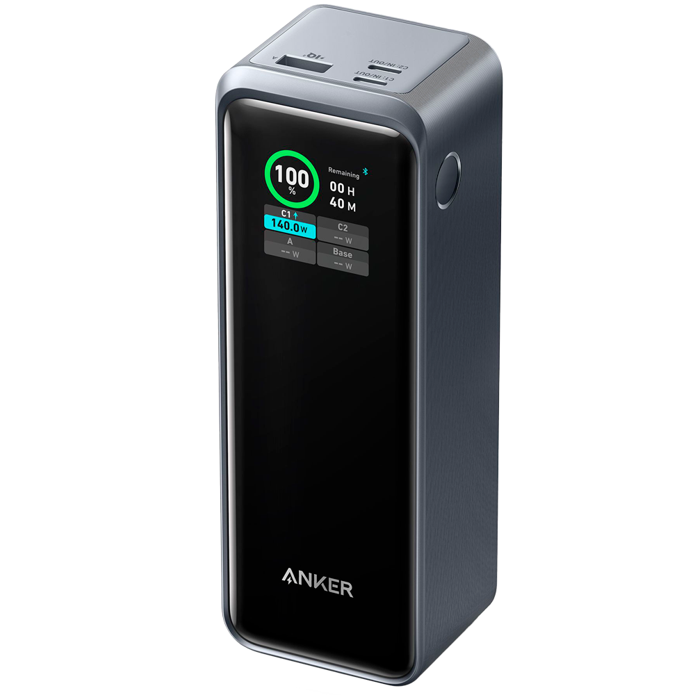 Anker Power Bank con display LCD - Capacità 27650mAh - Ingressi 2x USB-C - Uscite 2x USB-C