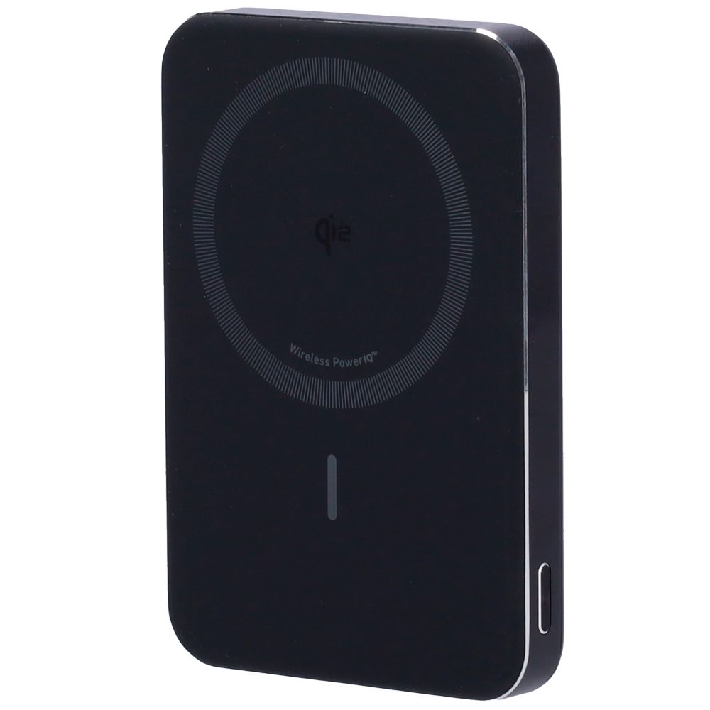 Anker Power bank MagGo - Capacità 10000mAh - Ingresso 1x USB-C - Uscite USB-C e wireless - Carica 2 dispositivi contemporaneamente - Colore nero | Ricarica rapida 15W