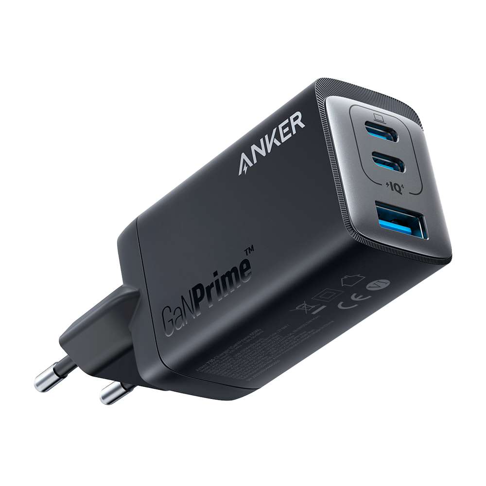 Anker - Caricabatterie USB - Potenza 65W | Con tecnologia GaNPrime - Ricarica veloce  - Uscite 1x USB-A
