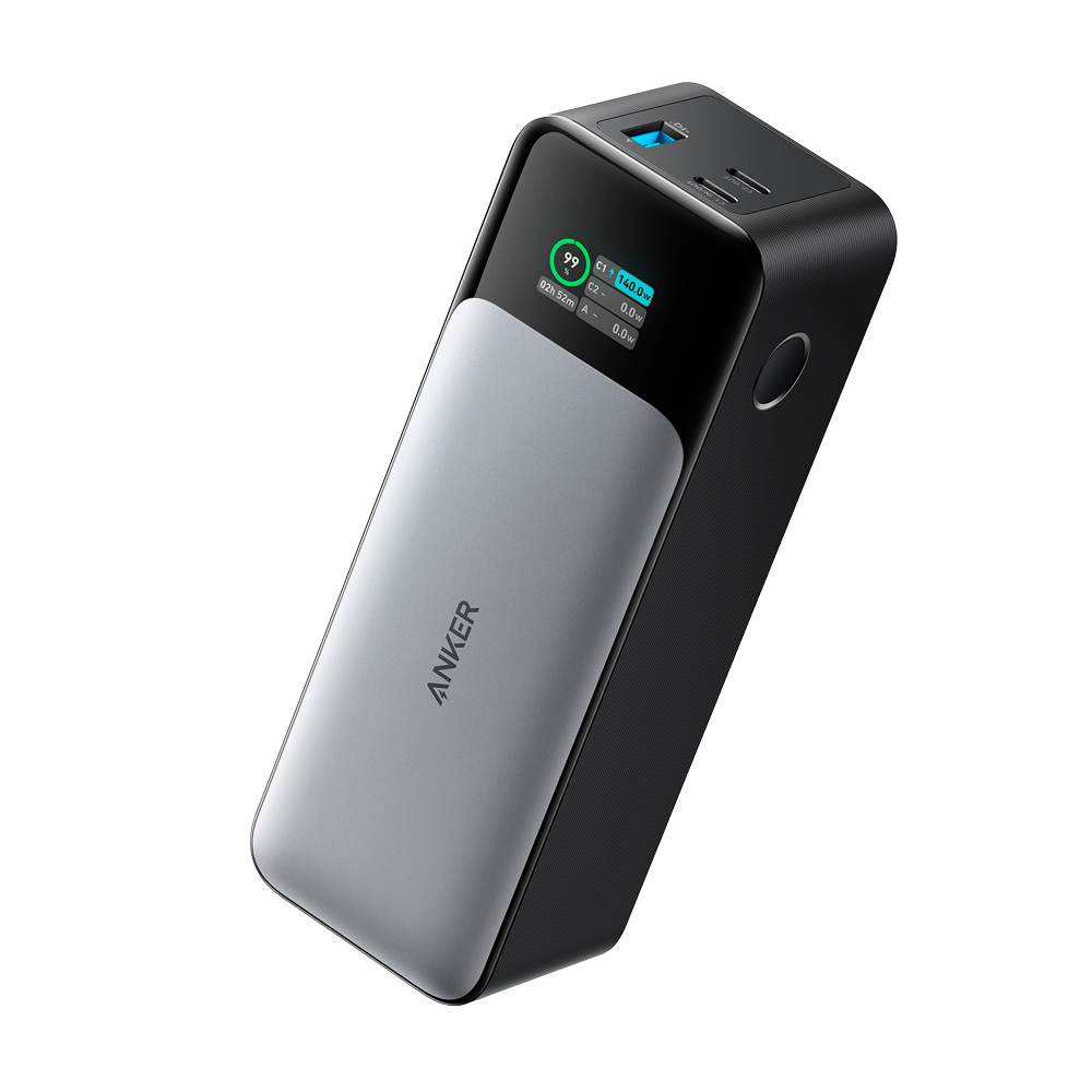 Anker Power bank con display digitale - Capacità 24000mAh - Ingresso USB-C - Uscite 2x USB-C