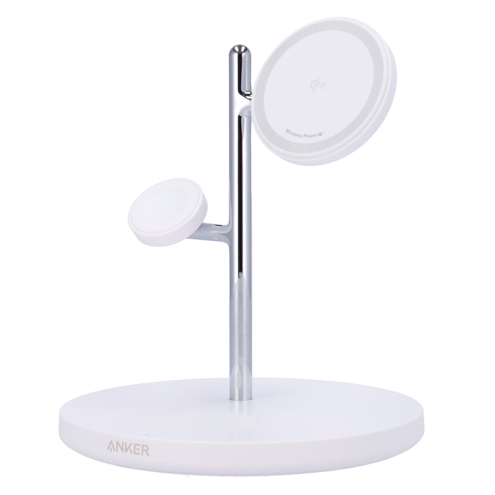 Caricabatterie wireless Anker 3 in 1 - Tecnologia MagGo - Ricarica veloce: iPhone
