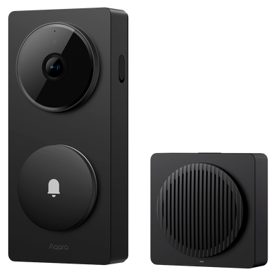 Aqara Smart Home G410 Doorbell Cam/Hub Black - WiFi 2.4Ghz / Zigbee 3.0 - Matter over Zigbee - Hub Concentrador domotico - Sensor de presencia - Soporta Apple Homekit