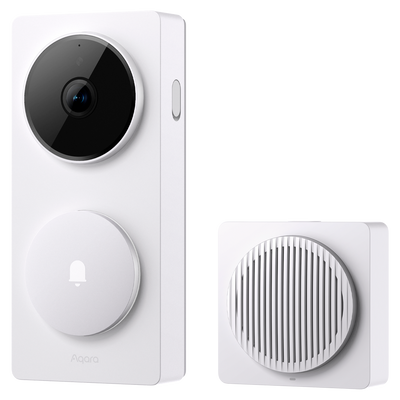 Aqara Smart Home G410 Doorbell Cam/Hub Blanco - WiFi 2.4Ghz / Zigbee 3.0 - Matter over Zigbee - Hub Concentrador domotico - Sensor de presencia - Soporta Apple Homekit