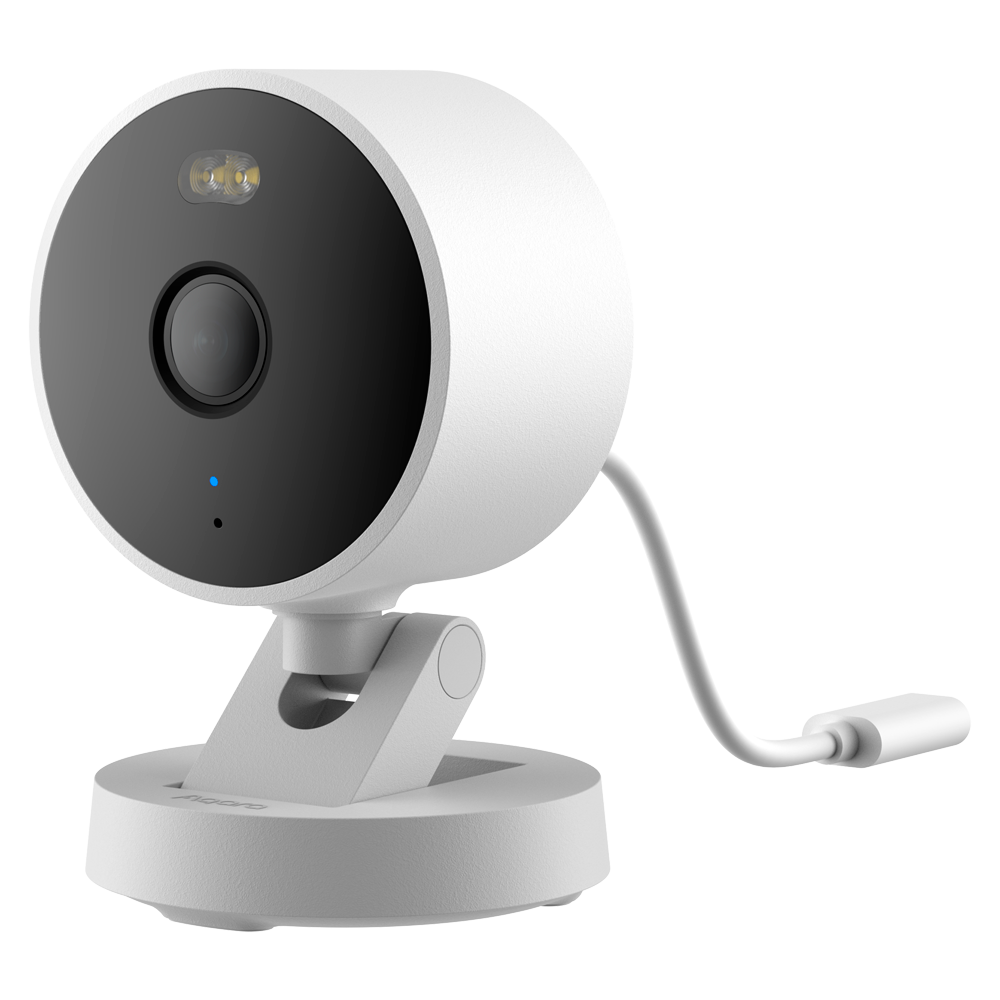Aqara Camera G100 Blanco - Sensor 2K 3MP  - Deteccion Personas / Vehículos / Mascotas - WIFI 6 (2.4GHz) / Bluetooth - Matter over WiFi - Soporta Apple Homekit