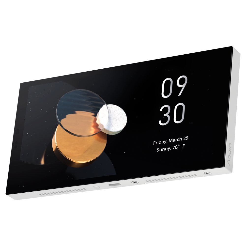 Aqara Pantalla táctil Panel Hub S1 Plus - Pantalla LCD / Hub Concentrador Domótico - Conectividad WiFi / Zigbee / Bluetooth / Matter - 2 interruptores integrados - 2 interruptores inalambricos - Soporta Apple Homekit