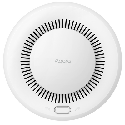 Aqara Sensor Detector de Humo - Sensor fotoeléctrico - Zigbee 3.0  - Requiere AQARA HUB - Batería hasta 10 años de duración - Soporta Apple Homekit