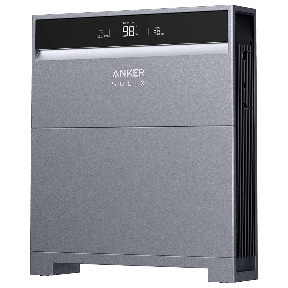 Pack Inversor + Batería Anker Solix - Inversor ASOX-H8K Trifásico - Potencia 8000W - 2 entradas MPPT - Batería ASOX-X1-B5 5000Wh - Distintos modos de funcionamiento