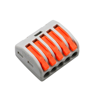 Safire - Connettore del Cavo - 1 Ingressi e 4 Uscite - Sezione del cavo 28 ~ 12AWG - Lunghezza striscia 10mm - 10 unità