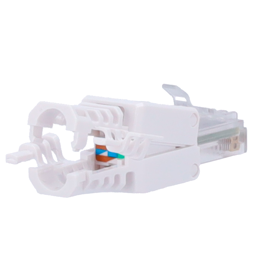 Connettore per cavi UTP - Connettore uscita RJ45 - Compatibile UTP categoria 6A - Facile installazione senza necessità di strumenti