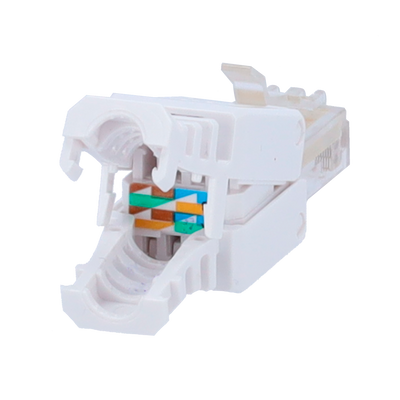 Connettore per cavi UTP - Connettore uscita RJ45 - Compatibile UTP categoria 5E - Facile installazione senza necessità di strumenti