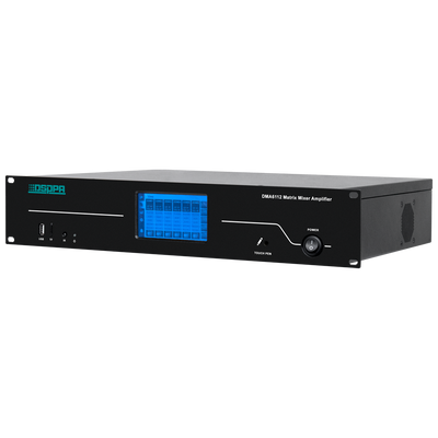 Mixer matrice digitale - Amplificatore 100V - Lettore USB / Radio FM / Blutooth - Potenza nominale 6 x 120W - Fino a 6 zone - Dispone di telecomando