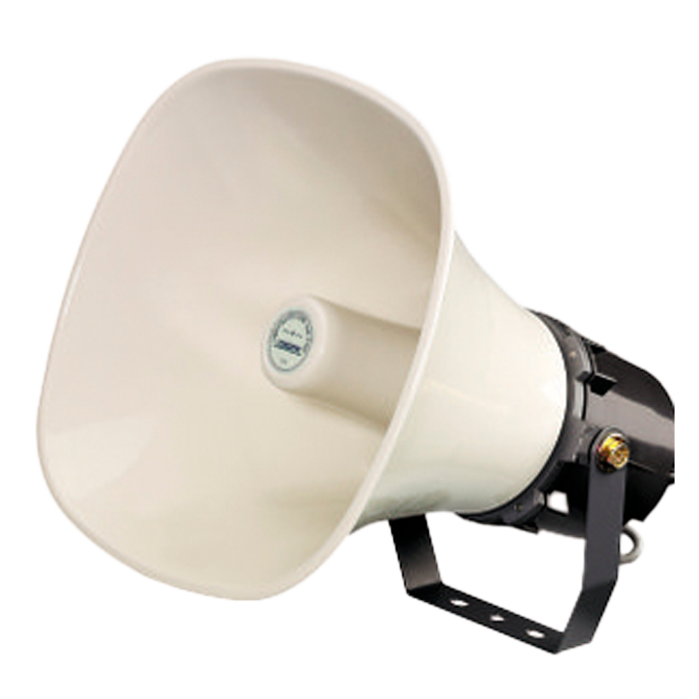 Altoparlante a tromba waterproof - Adatta per esterni - Alimentazione 70V/100V - Staffa inclusa - Sensibilità 105dB - SPL max. 117dB