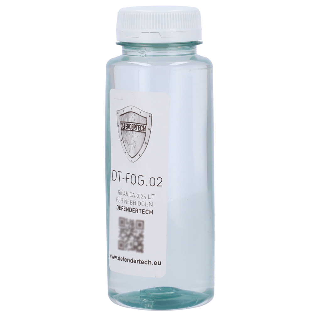 Defendertech - Ricarica liquido - 0.25L - Ideale per il nebbiogeno da  100m3