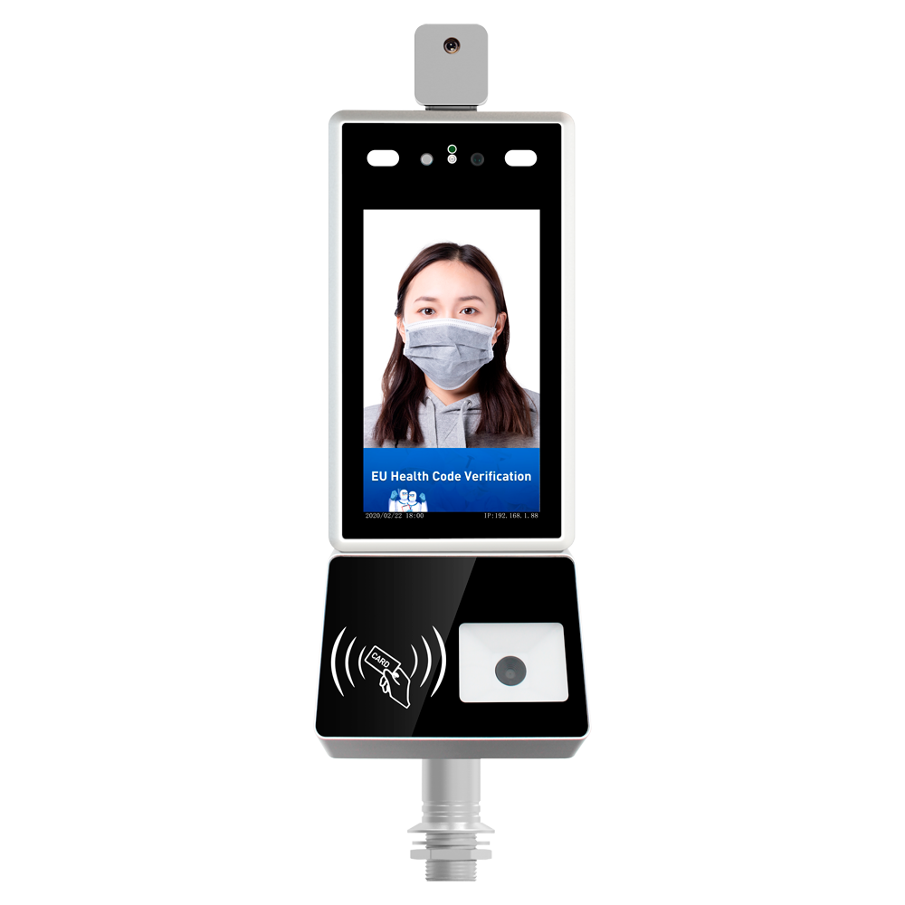 Scanner Green Pass | Certificazione COVID UE - Installazione su tornello | Ethernet | Multilingue - Rilevamento Febbre