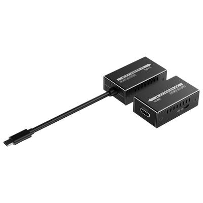 Extensor de señal video USBC - Alcance 25 m - Resolución 4K - Permite conexiones 1:1