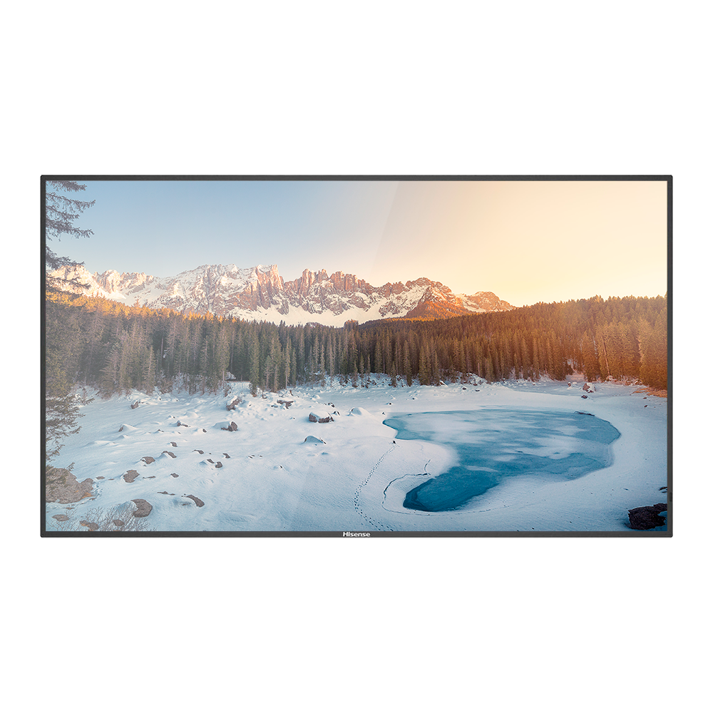 Monitor HISENSE DLED 4K 65" | Serie E - Risoluzione 3840x2160 - 2 ingressi HDMI 2.0 - Utilizzo intenso 18/7 - Audio | Altoparlanti integrati