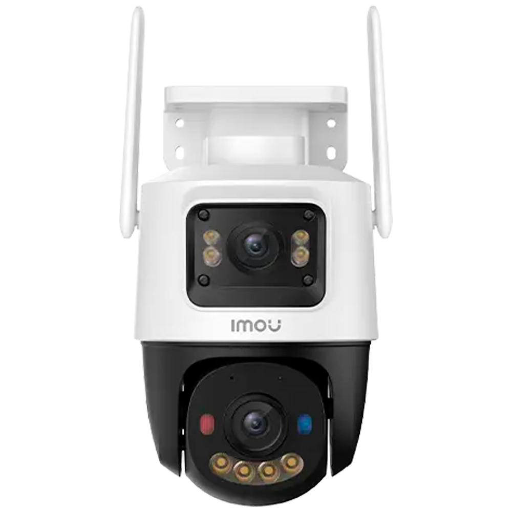Cruiser Dual 2C 4G 3+3MP - 4G + SIM / Tarjeta SD 64GB - Lente DUAL / Autotracking / IR + Full Color - Audio bidireccional / Sirena + Flash azul-rojo - IMOU SENSE humanos y vehículos  - Apto para exterior