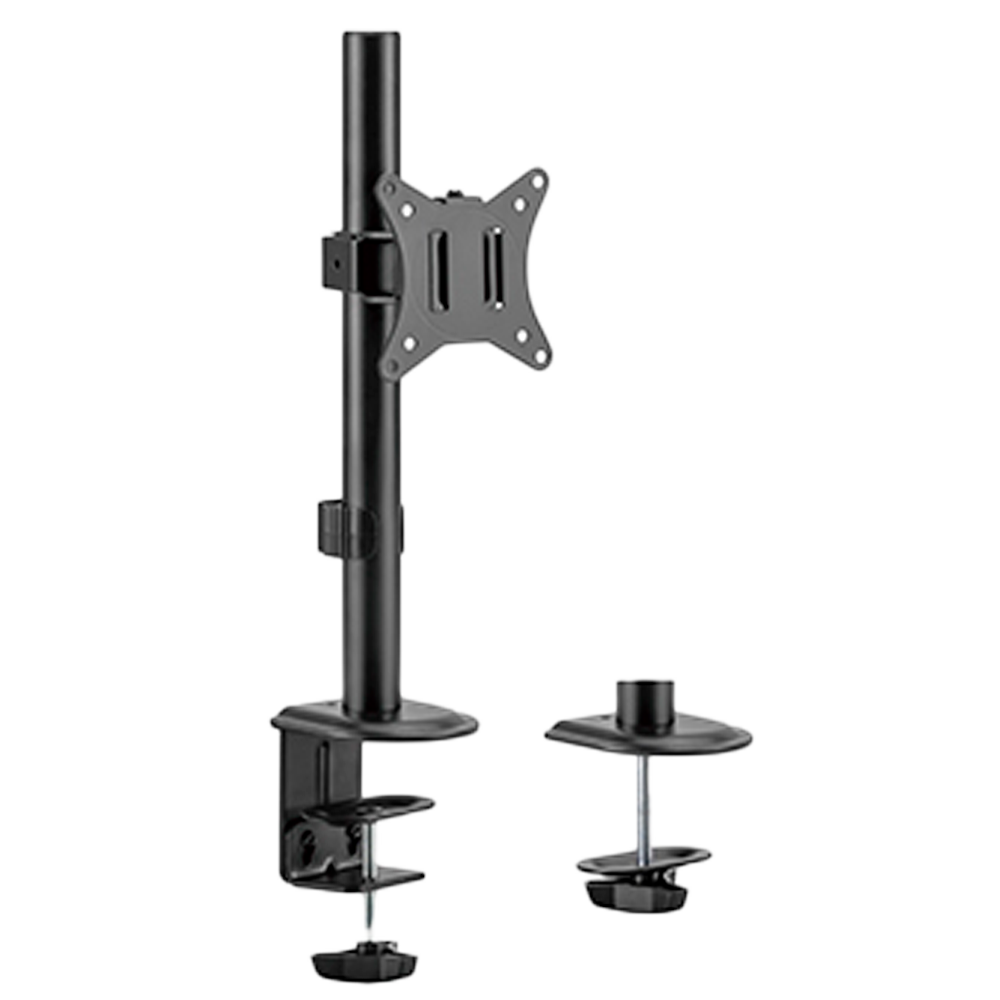 Palo per monitor - Installazione a tavolo - Carico massimo 9Kg - Inclinazione -45º +45º - VESA 75x75 - VESA 100x100mm