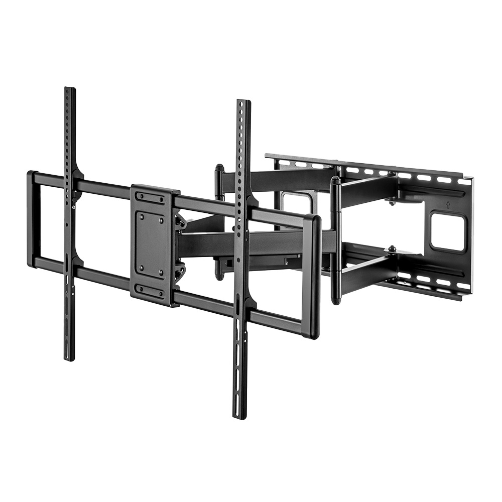 Supporto con braccio - Peso supportato 120Kg - VESA 900x600mm - Distanza dalla parete di 75-703mm - Inclinazione +5º / -15º - Rotazione +60º / -60º
