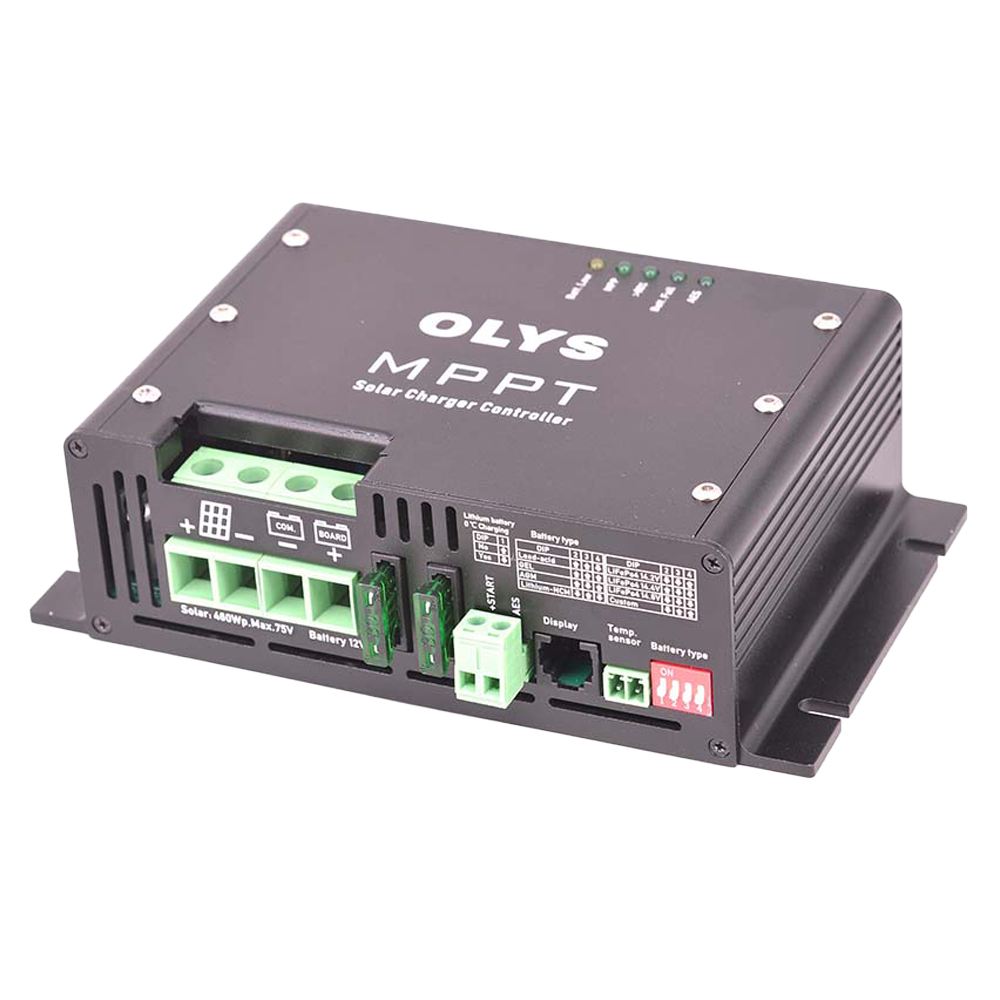 Regulador solar MPPT - 460W de entrada solar - Corriente de carga hasta 35A - Compatible con multitud de baterías - Comunicación BT opcional (App)