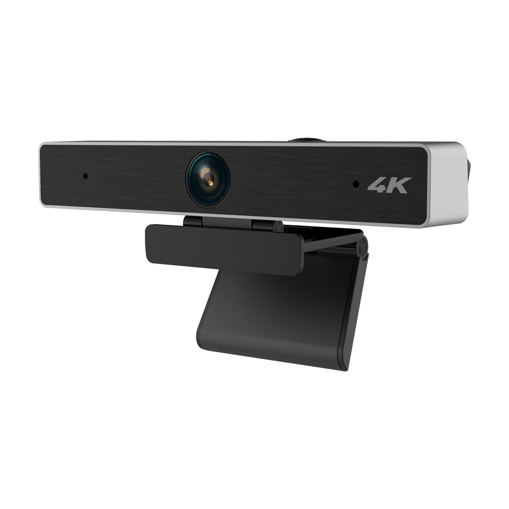 Nivian Telecamera USB - Risoluzione 4K (3840x2160) - Angolo di visione 120° - Doppio microfono integrato - Auto framing - Plug & Play