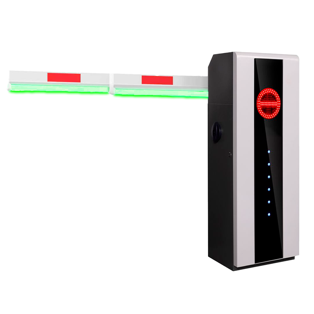 Barriera di parcheggio ad alte prestazioni - Braccio dritto (fino a 6 m) - Apertura a destra | 10.000.000 cicli - Indicatori LED | Modalità di emergenza - Possibilità di batteria di back-up - Adatto per esterni IP54