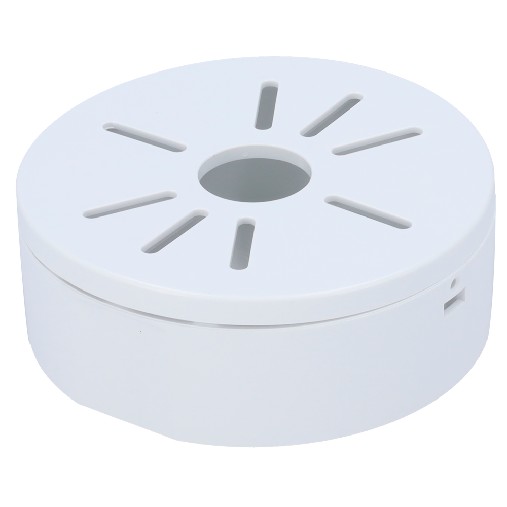 Scatola di giunzione - Per esterni - Installazione a tetto o parete - Passacavo - Plastica - Colore bianco