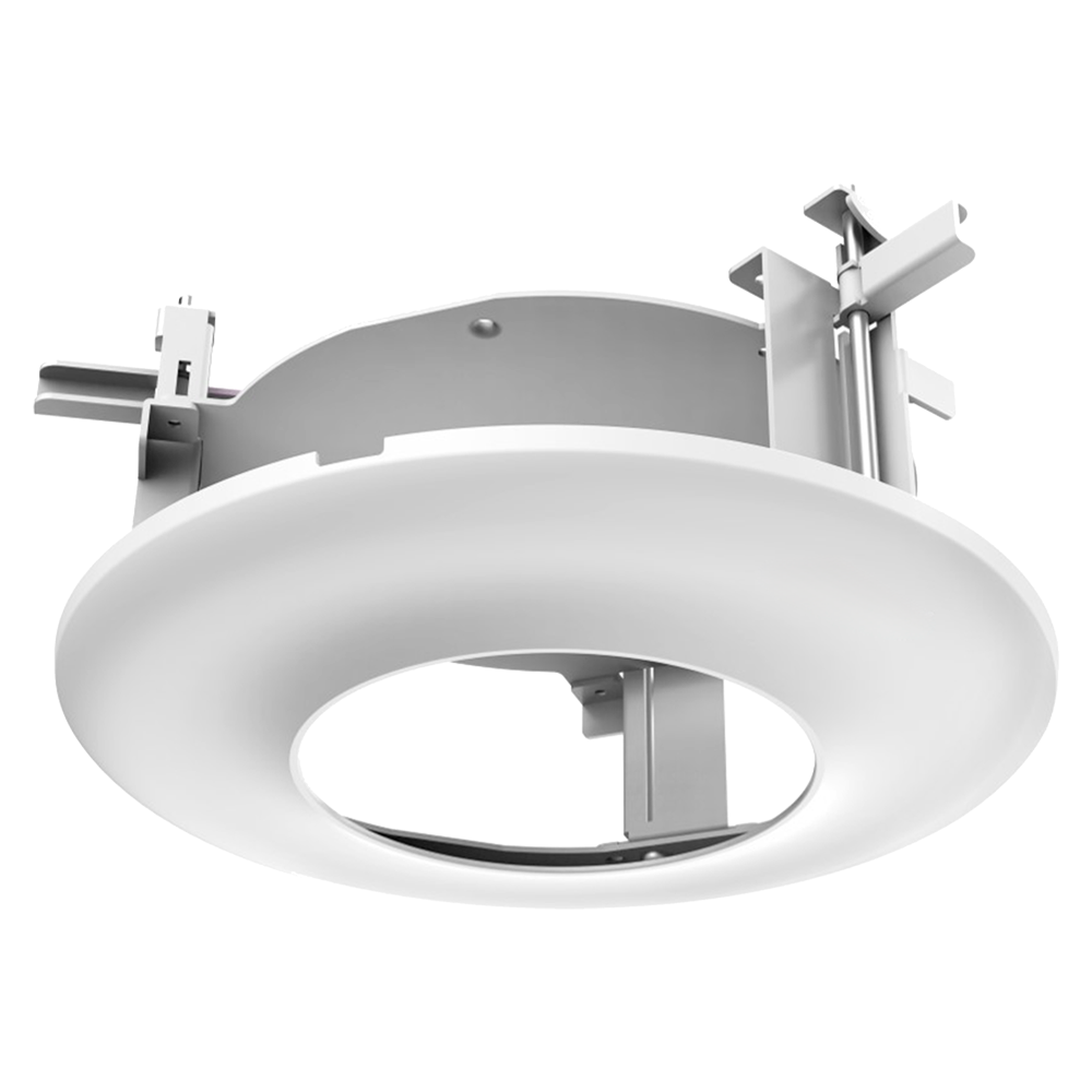 Supporto di arresto - Per telecamere dome - Adatto per esterni - Colore bianco - Carico massimo 3Kg - SECC e PC