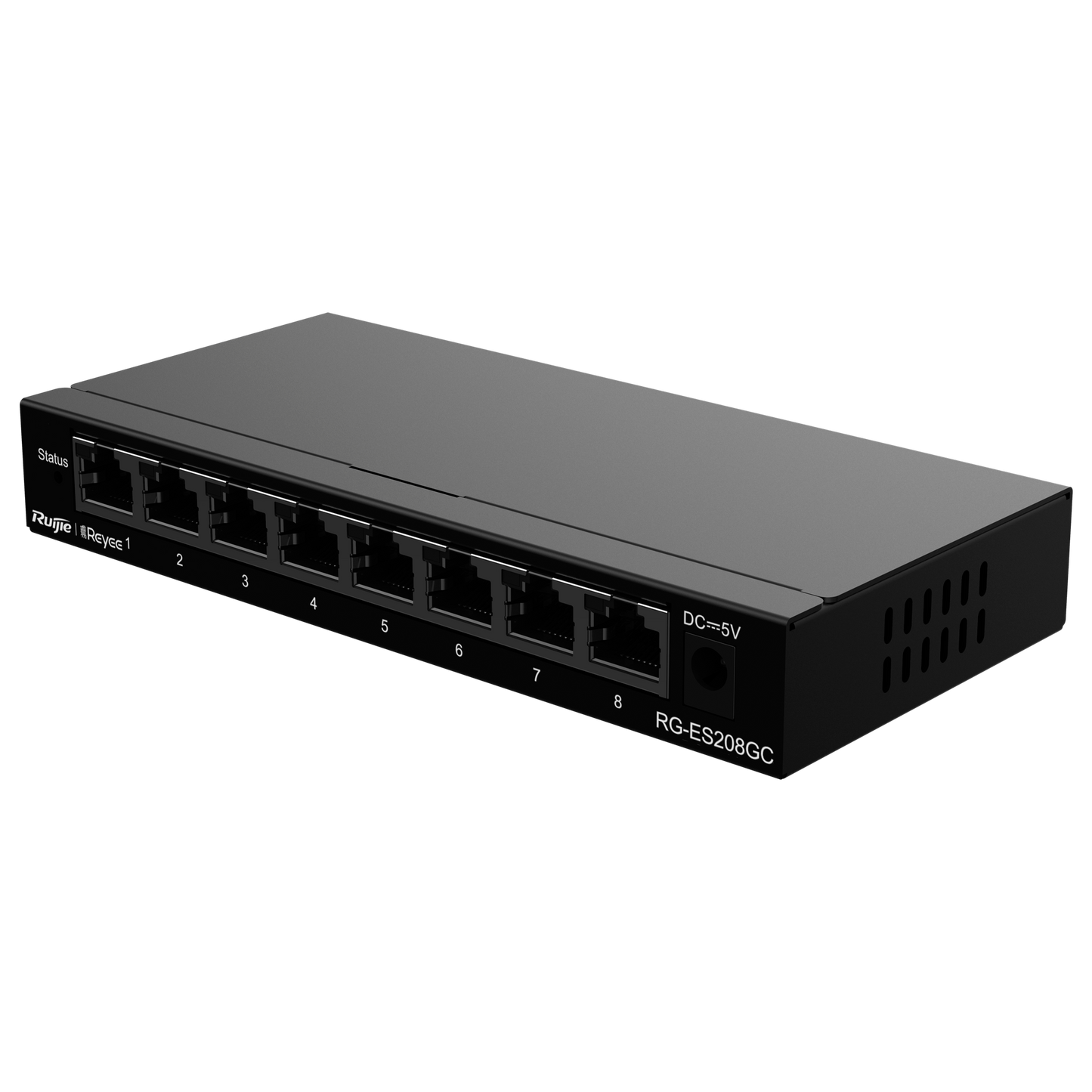 Reyee Switch Cloud - 8 porte RJ45 Gigabit - Velocità della porta 10/100/1000 Mbps - Plug & Play - VLAN/Port Isolation/Loop Detection - Limite di Velocità della Porta