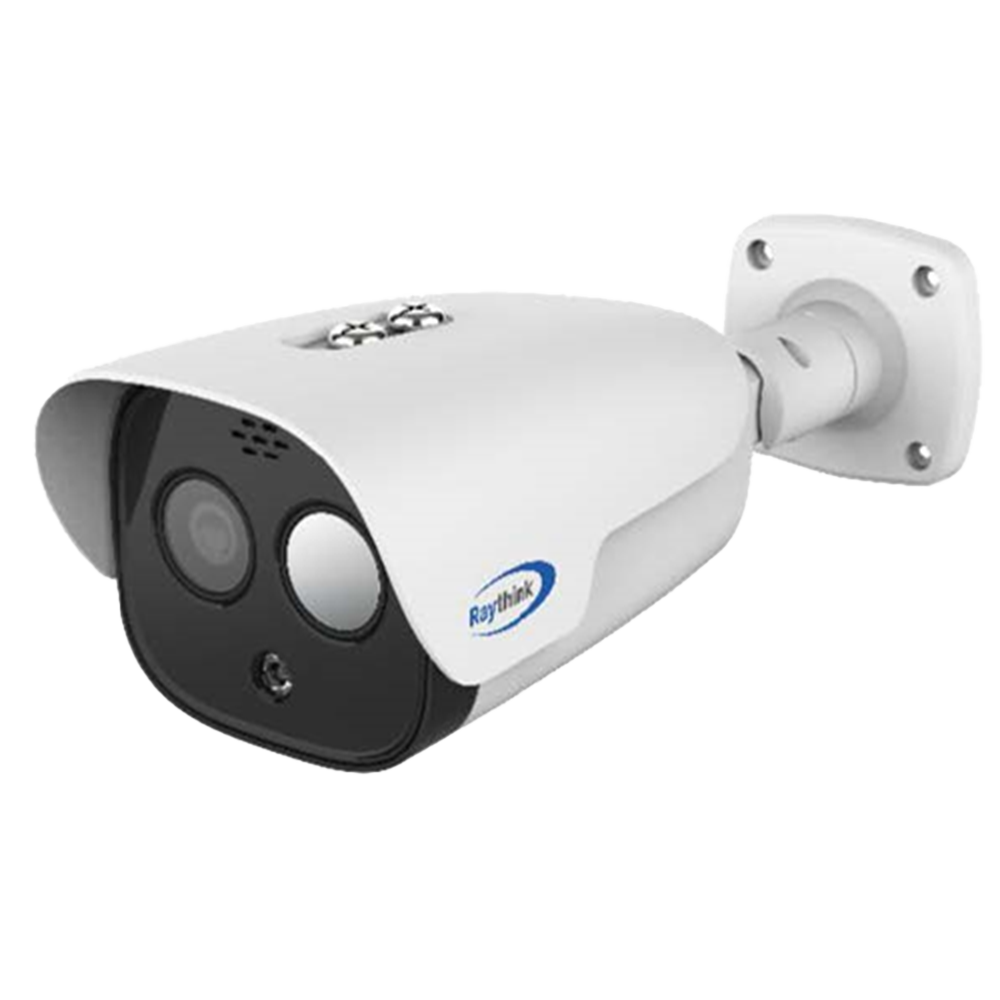 Telecamera termica IP Raythink serie FC2 - Sensore termico VOx FPA 256x192 12μm | Ottica 7mm - Sensore visibile 1/2.8" CMOS | 5Mpx | Ottica 8mm - Sensibilità termica ≤40mK - Intervallo di misurazione della temperatura -20ºC~550º/±2ºC o ±2% - ...