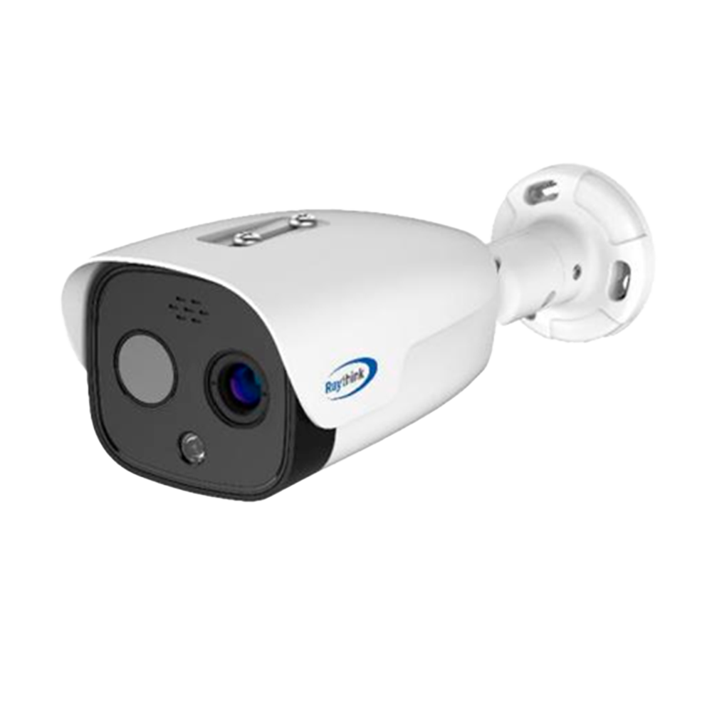 Telecamera termica IP Raythink serie FC4 - Sensore termico VOx FPA 640x512 12μm | Ottica 25mm - Sensore visibile 1/2.8" CMOS | 5Mpx | Ottica 12mm - Sensibilità termica ≤40mK - Intervallo di misurazione della temperatura -20~550ºC/±2ºC o ±2% -...