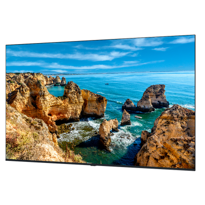 Monitor digital signage 65" 4K - Digital Signage locale USB - Digital Signage cloud M-Sign (opzionale) - Funzionamento 8/7 - Staffa a parete inclusa - Android 14