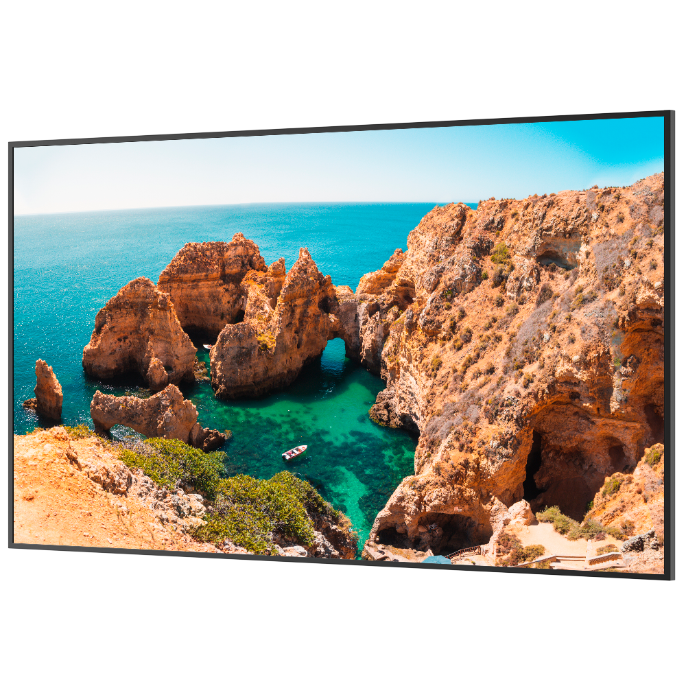 Monitor SAFIRE DLED 75" 4K  - Risoluzione 3840x2160 - Android 14 - Ingressi/uscite multiple - Utilizzo intenso 24/7 - Staffa a parete inclusa