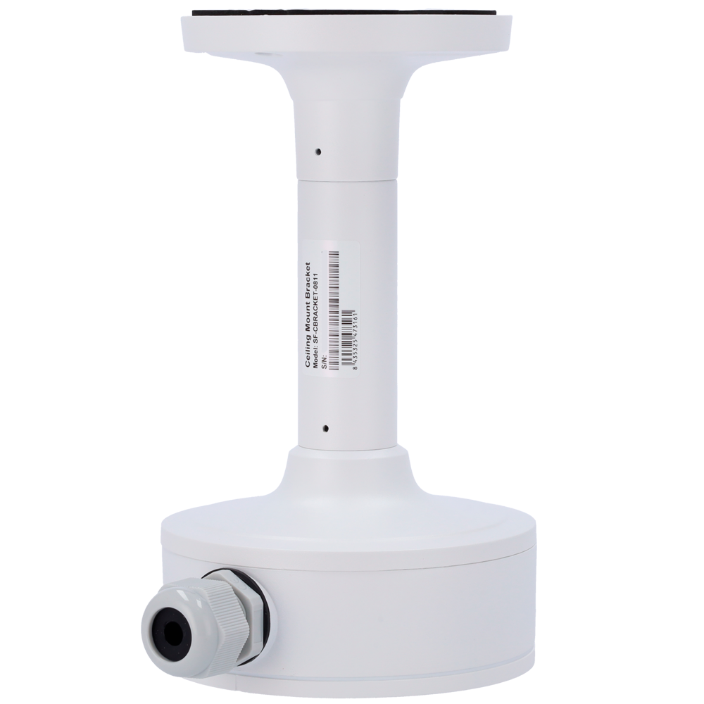 Staffa da soffitto Safire Smart - Altezza 244.9 mm - Diametro base per telecamere 139.3 mm - Adatto per esterni - Colore bianco - Fabbricato in lega di alluminio
