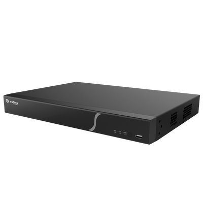 Decoder per telecamere IP Safire Smart e ONVIF - Fino a 255CH - Risoluzione massima 16 Mpx - Larghezza di banda 256 Mbps - 4 Uscite HDMI fino a 8K - Compatibile con ONVIF