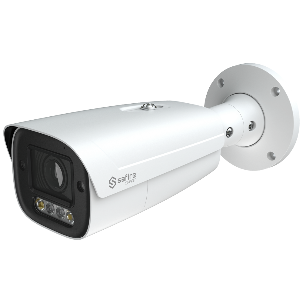 FENIVA | Cámara Bullet IP gama I1 AI Avanzada y DualLight - Resolución 4 Mpx (2592x1520) - Lente motorizada 2.7~13.5mm | IR 70m & WL 50m - Alarma | Audio | Disuasión activa | P2P - AI Avanzada:Perimetral, Facial, Conteo,Metadatos - PoE.af | Grado...