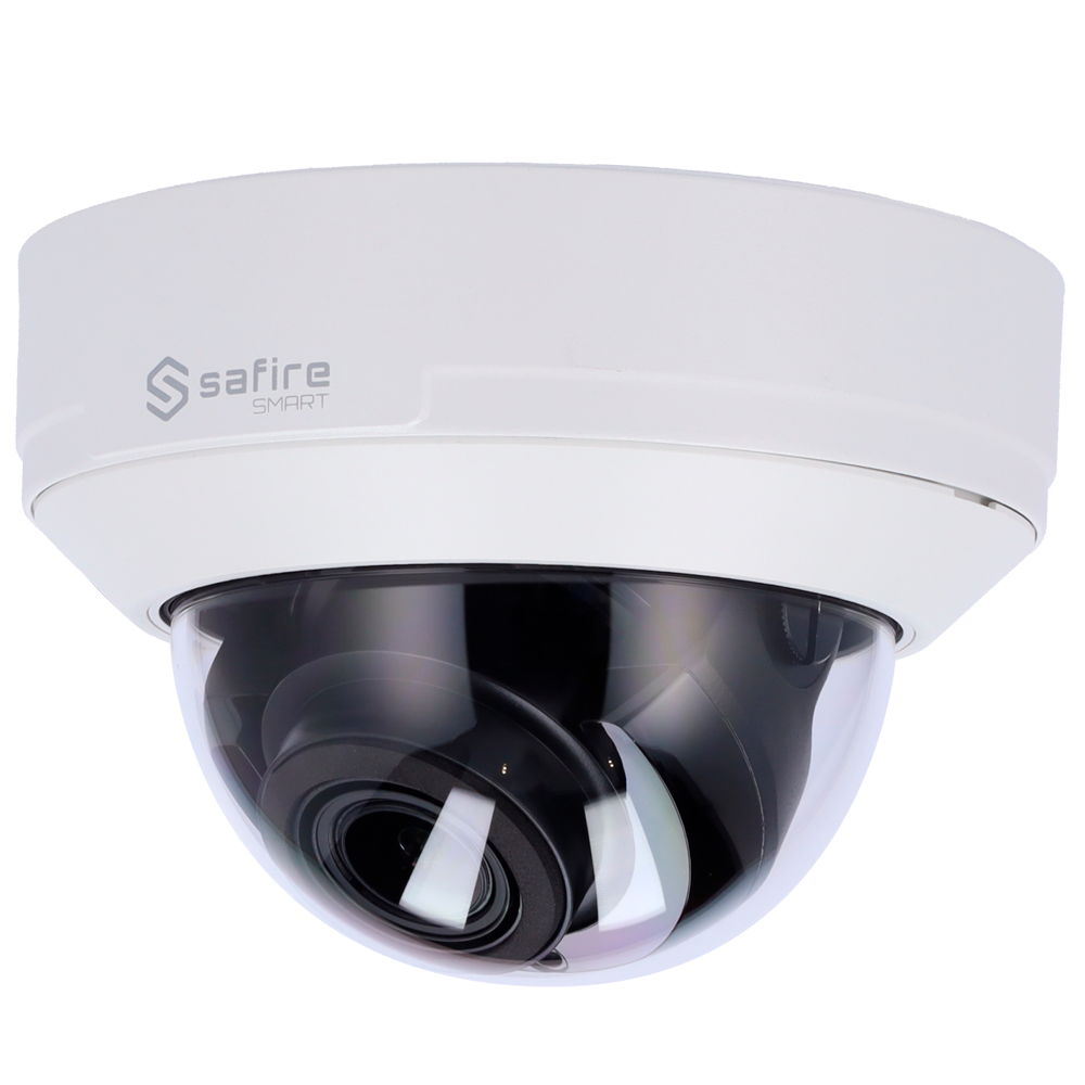 Safire Smart - Telecamera Dome IP gamma I1 IA Avanzata - Risoluzione 6 Megapixel (3296×1856) - Ottica Motorizzata 2.8-12 mm | Microfono | IR 50m - IA Avanzata:persone