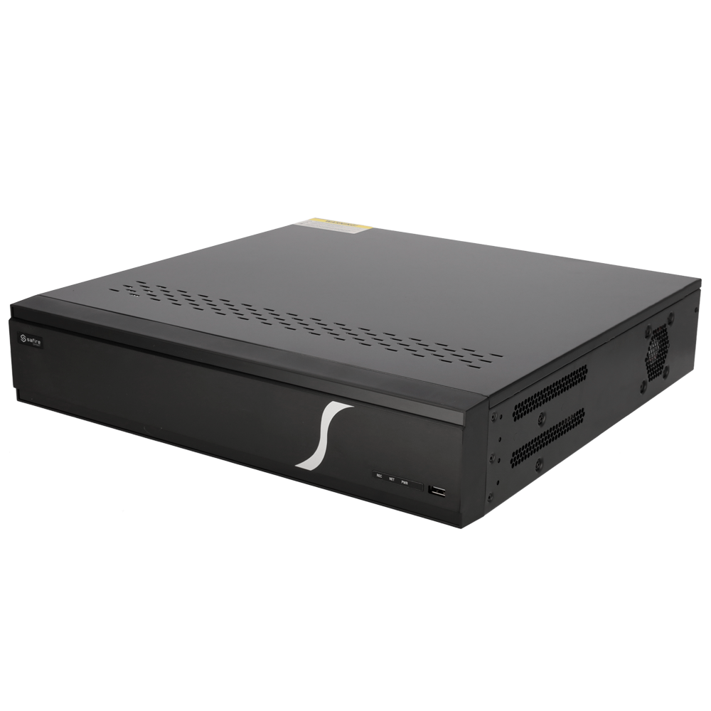 Safire Smart - Videoregistratore NVR per telecamere IP gamma B2 - 32CH (16 Porte PoE) / Compressione H.265S / 8HDD - Risoluzione fino a 12Mpx / Larghezza di banda 192Mbps - HDMI 4K