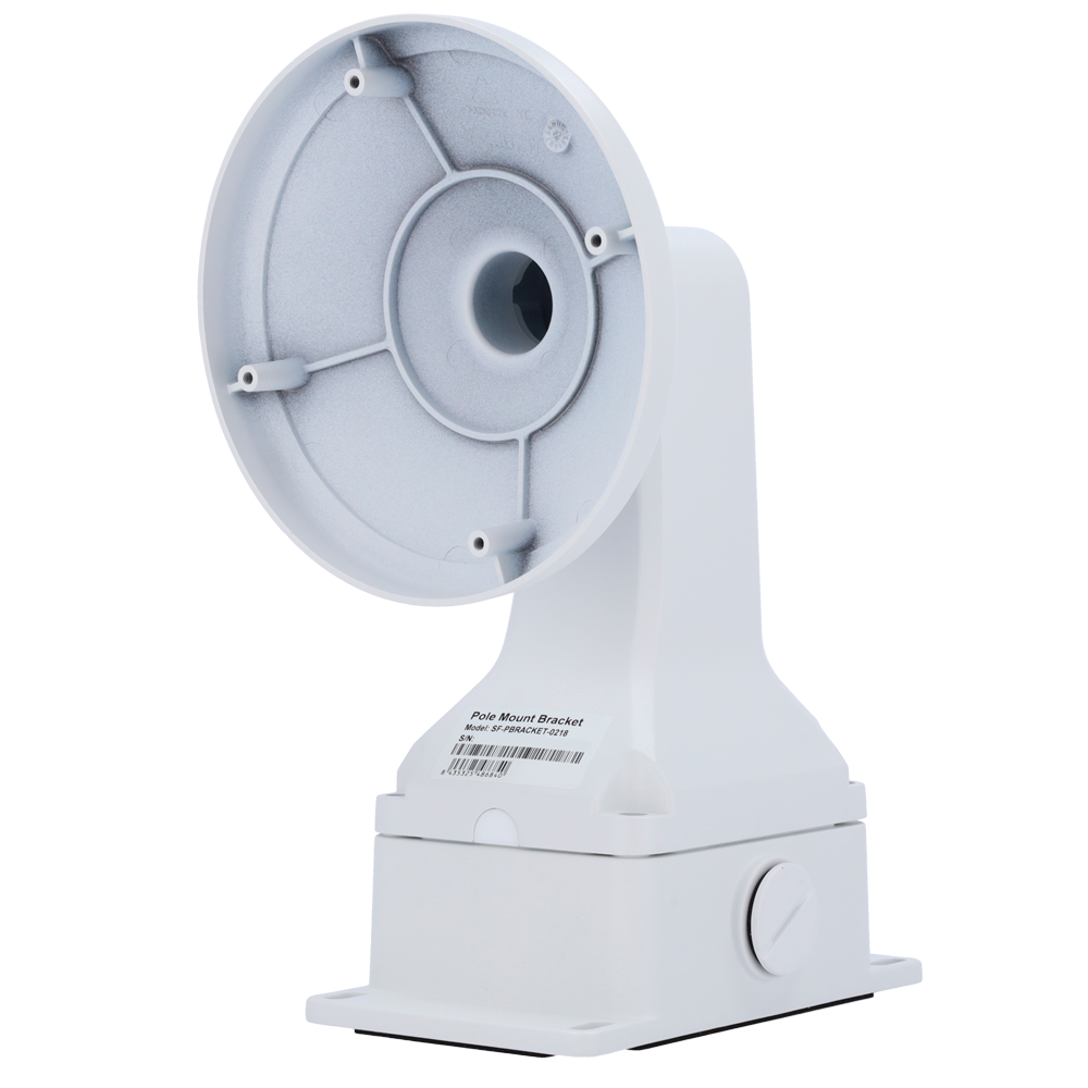 Staffa per dome Safire Smart - Per telecamere dome con scatola di giunzione - Peso netto 907 g - In acciaio laminato ADC12 - Colore bianco - Design a prova di polvere